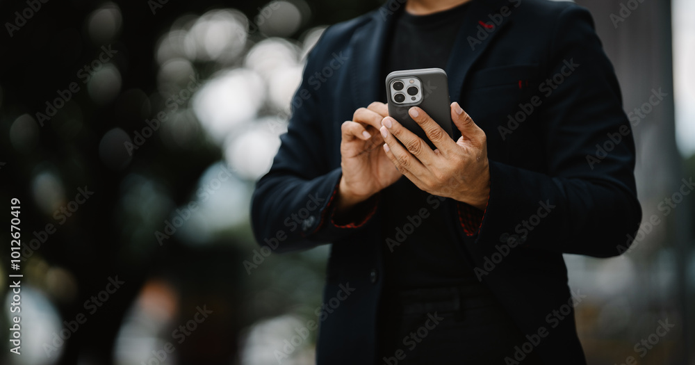 Urban Professional Using Smartphone Urban Professional Using Smartphone