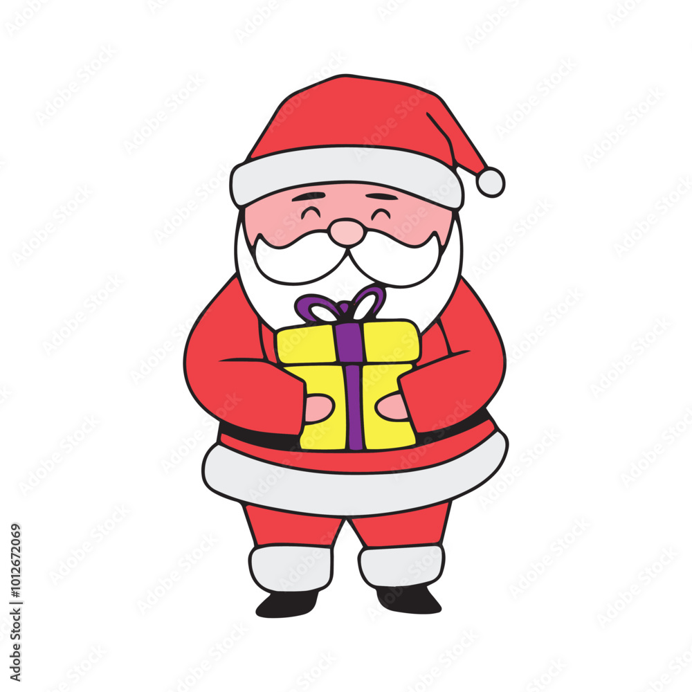 kawaii expression and body gesture santaclaus cartoon design kawaii expression and body gesture santaclaus cartoon design