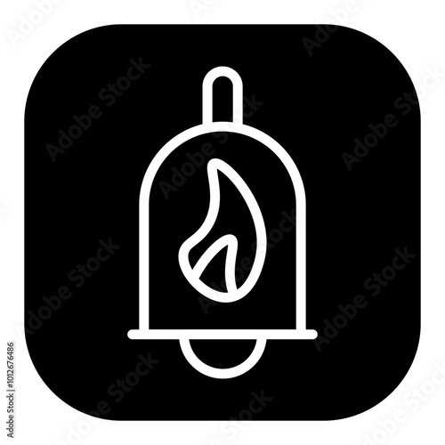 Firefighter Bell Vector Icons