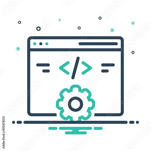 Mix icon for web development