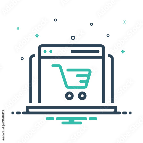 Mix icon for e commerce