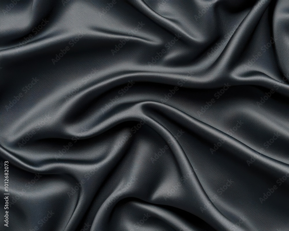 A luxurious black fabric draped elegantly, showcasing its smooth texture and soft sheen. Perfect for backgrounds or fashion-related designs. A luxurious black fabric draped elegantly, showcasing its smooth texture and soft sheen. Perfect for backgrounds or fashion-related designs.