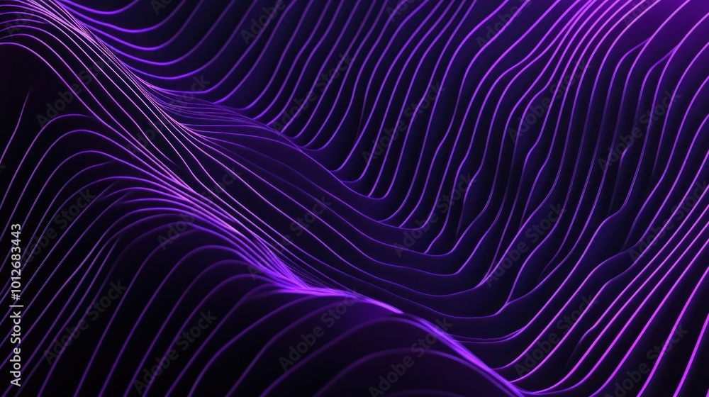 Abstract Purple Wavy Lines Abstract Purple Wavy Lines