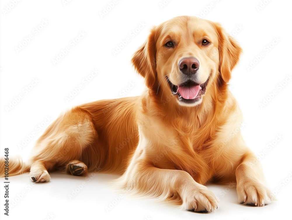 Golden Retriever dog isolated on white background Golden Retriever dog isolated on white background