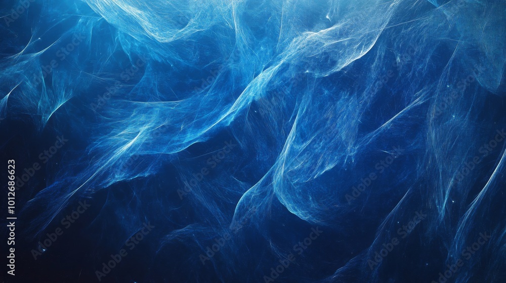 Abstract blue and white smoke pattern on black background. Abstract blue and white smoke pattern on black background.
