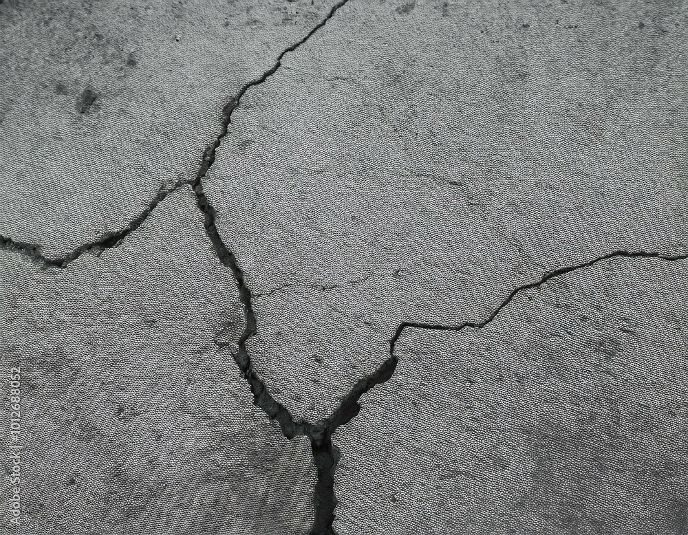 Obraz premium cracked concrete wall