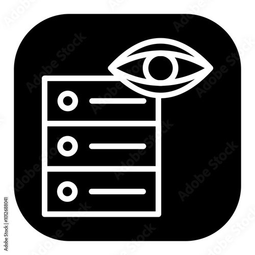 Database Vision Vector Icons