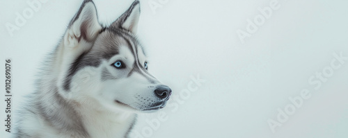 husky dog portrait