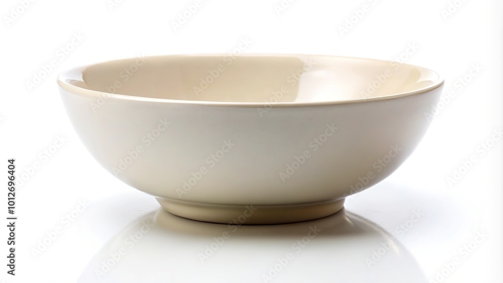 Forced perspective of a bowl on white background Forced perspective of a bowl on white background
