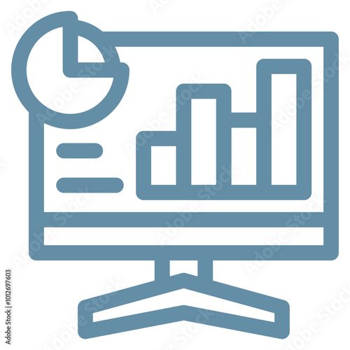 Analytics Dashboard Icon Element For Design