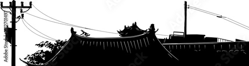 Housing roof silhouette