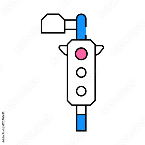 traffic camera line icon vector. traffic camera sign. isolated symbol illustration