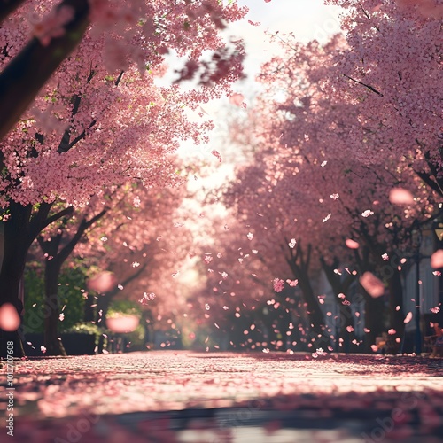 Pink Sakura Road