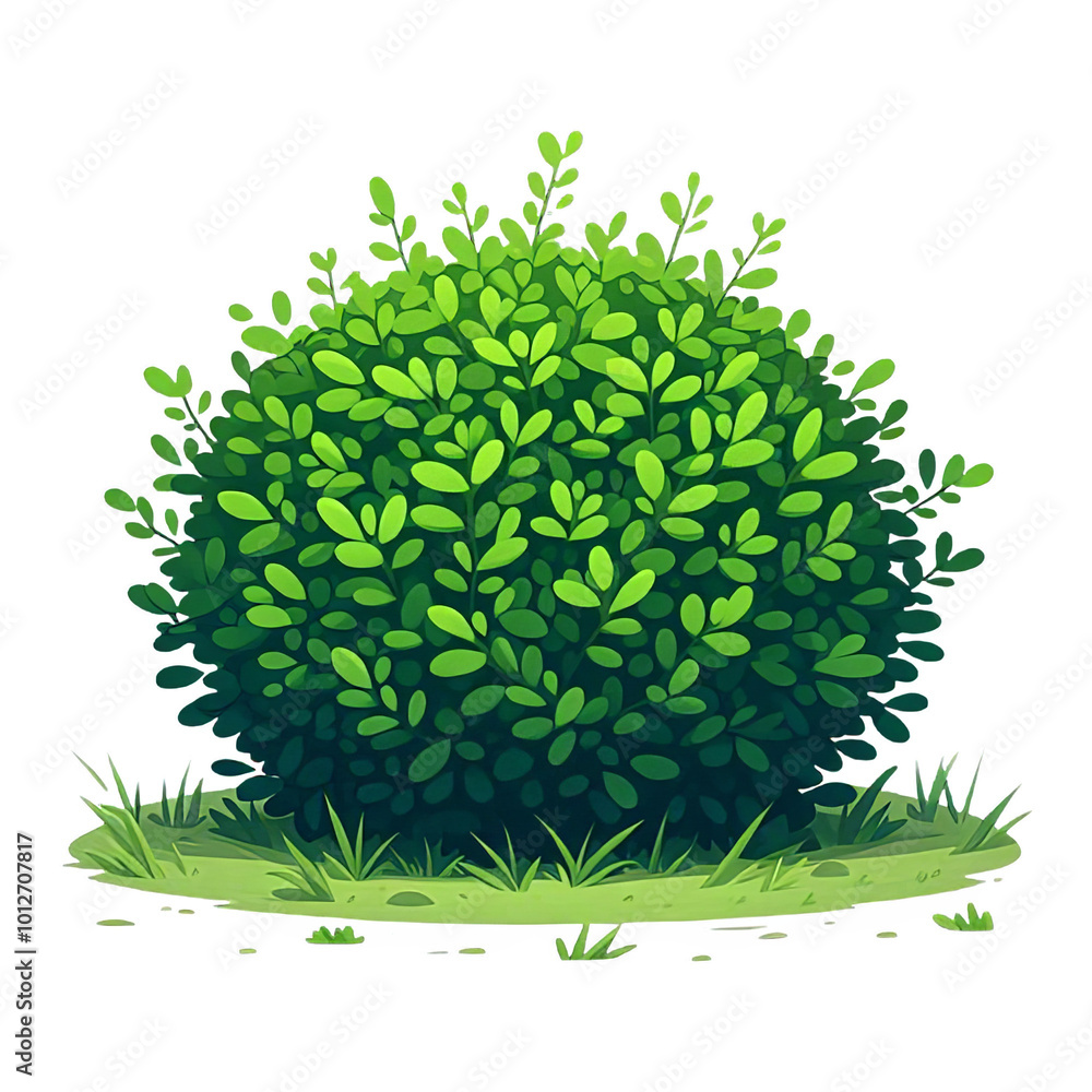 Bush isolated on transparent background Bush isolated on transparent background