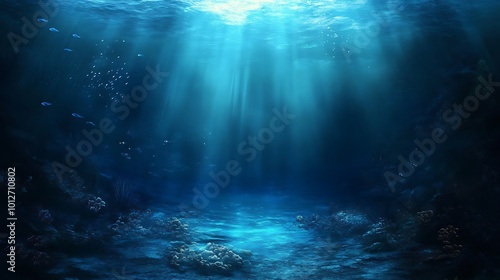 Mysterious Underwater Scene