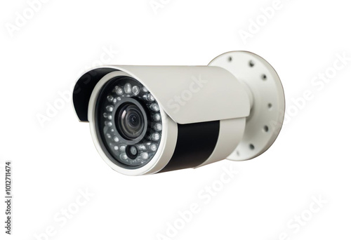 Security Camera Isolated on Transparent Background photo