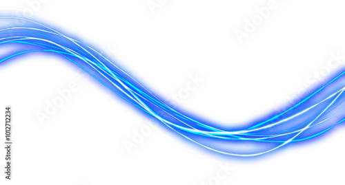 blue Speed Light Streaks element