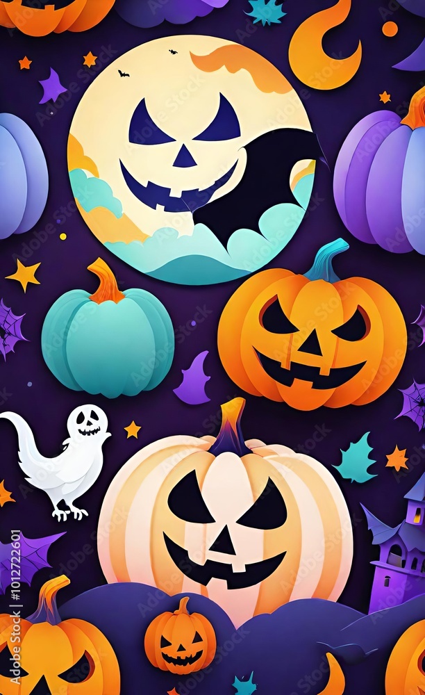 halloween background with pumpkin halloween background with pumpkin