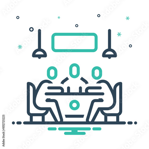 Mix icon for business meeting