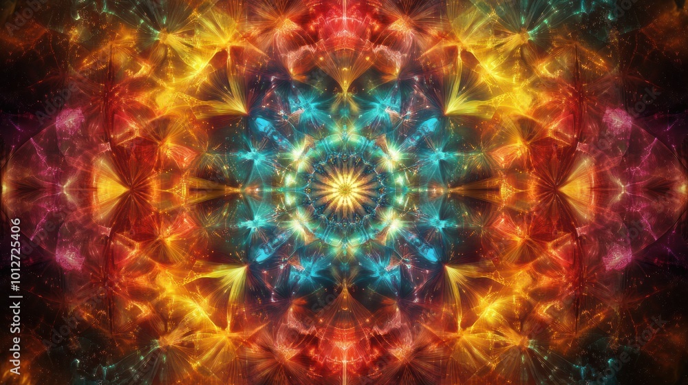 Abstract Kaleidoscope Pattern Abstract Kaleidoscope Pattern