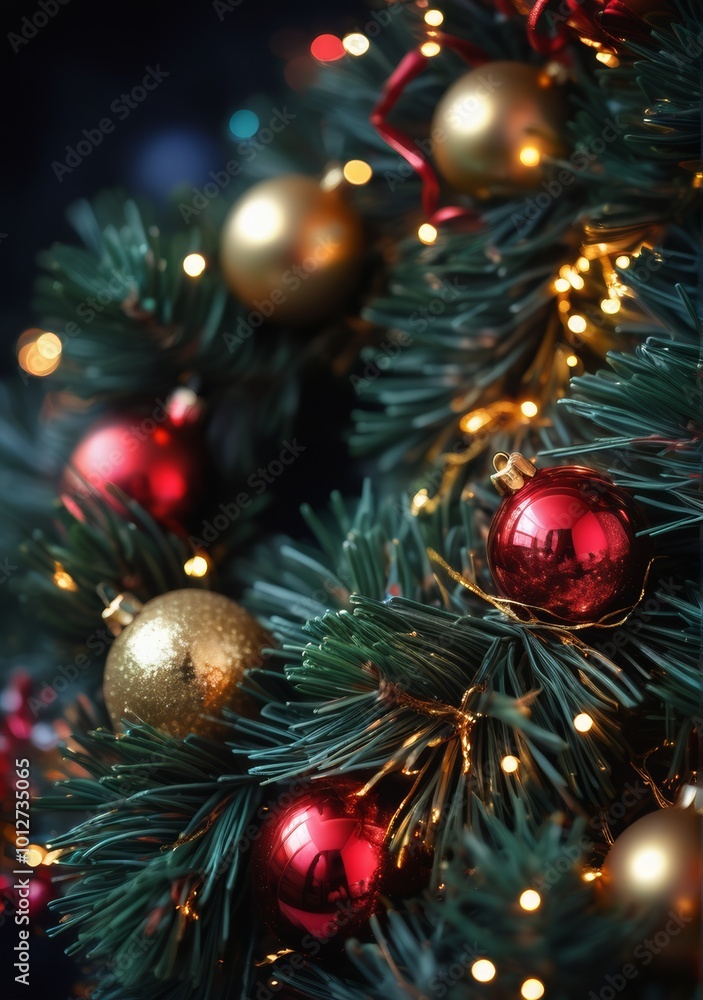 christmas tree with decorations christmas tree with decorations