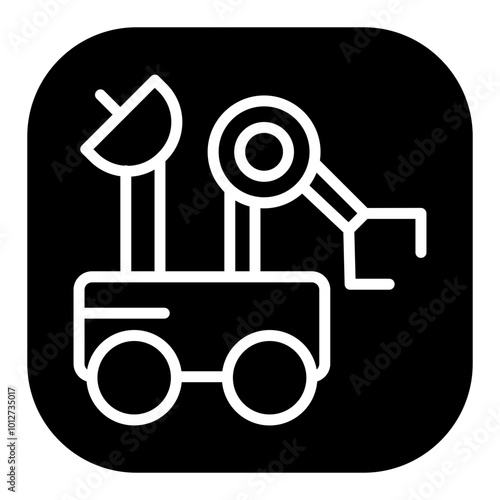 Mars Rover Vector Icons
