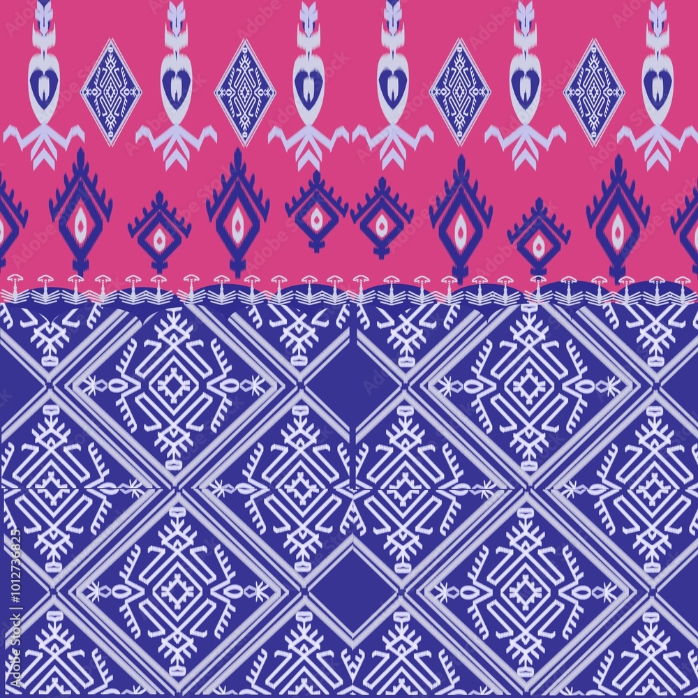 Seamless pattern and Thai pattern. Seamless pattern and Thai pattern.