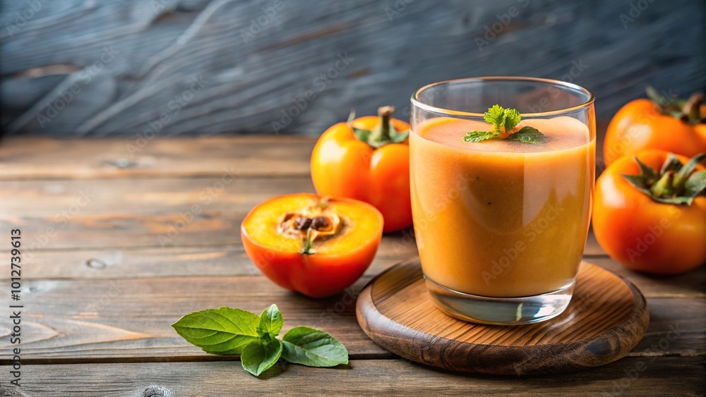 Fresh and fruity persimmon smoothie Fresh and fruity persimmon smoothie