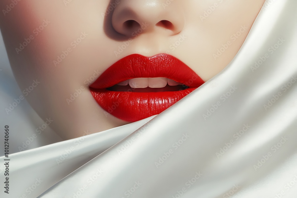 Fototapeta premium Close-up Beautiful lips.
