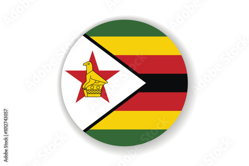 Flag of Zimbabwe. National symbol in official colors. Template icon. Abstract vector background. Round glass light ball, 3D big bubble, sphere Free Download Flag of Zimbabwe. National symbol in official colors. Template icon. Abstract vector background. Round glass light ball, 3D big bubble, sphere - GFXLoad
