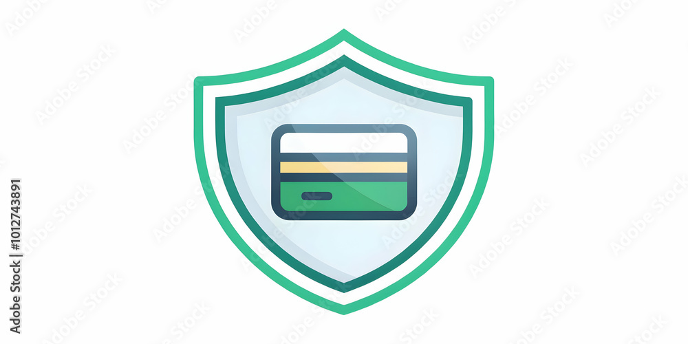 Vector icon of a shield encapsulating a credit card, symbolizing secure payment protection; ideal for infographics on online security, safe transactions, and financial safety. Vector icon of a shield encapsulating a credit card, symbolizing secure payment protection; ideal for infographics on online security, safe transactions, and financial safety.
