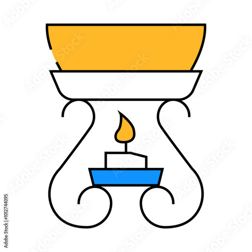 aroma oil line icon vector. aroma oil sign. isolated symbol illustration