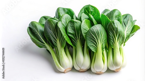 Fresh bok choy on white background