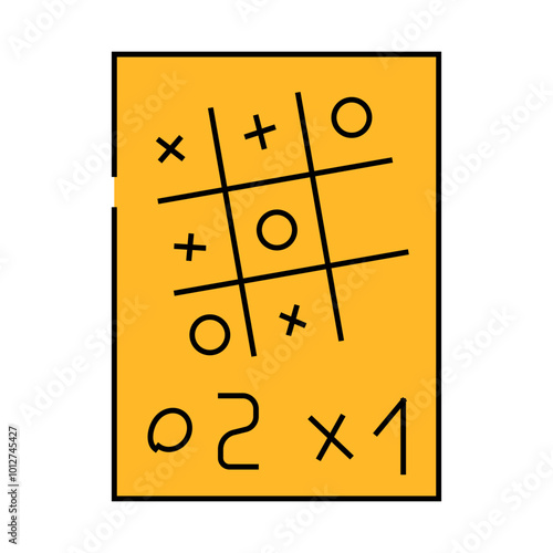 game for relax line icon vector. game for relax sign. isolated symbol illustration