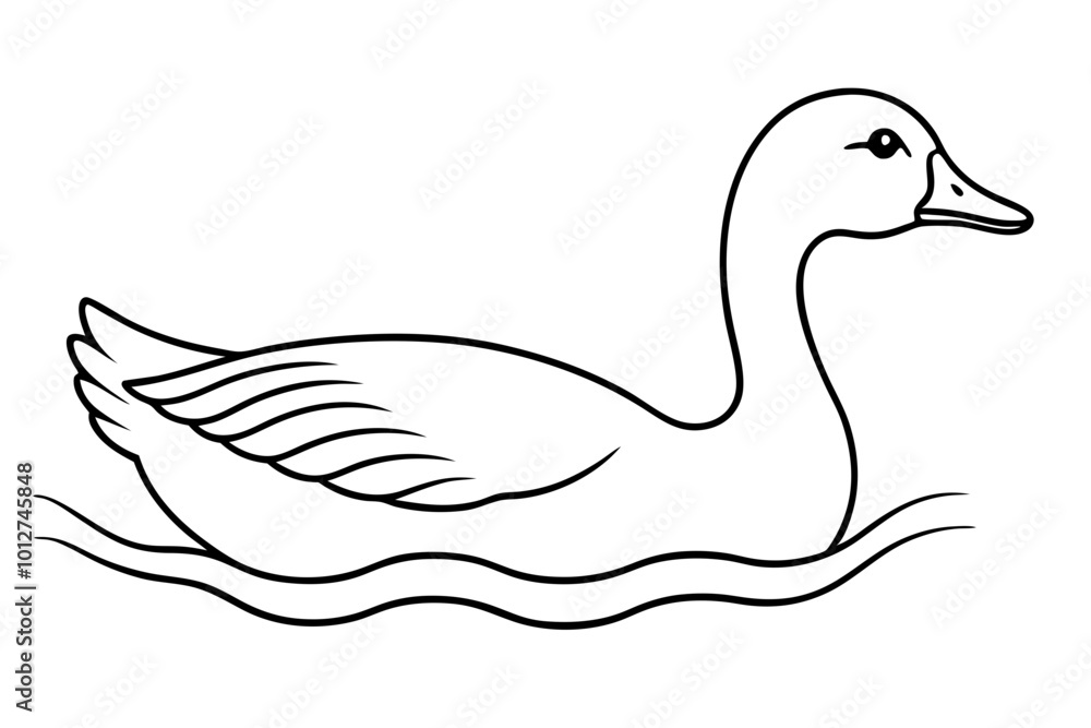 Detailed Vector Illustration of a Goose Upper Body Capturing Its Grace
Detailed Vector Illustration of a Goose Upper Body Capturing Its Grace