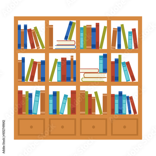bookshelf with books