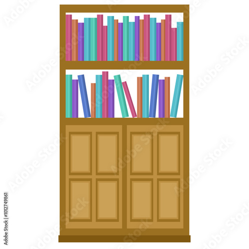 bookshelf with books
