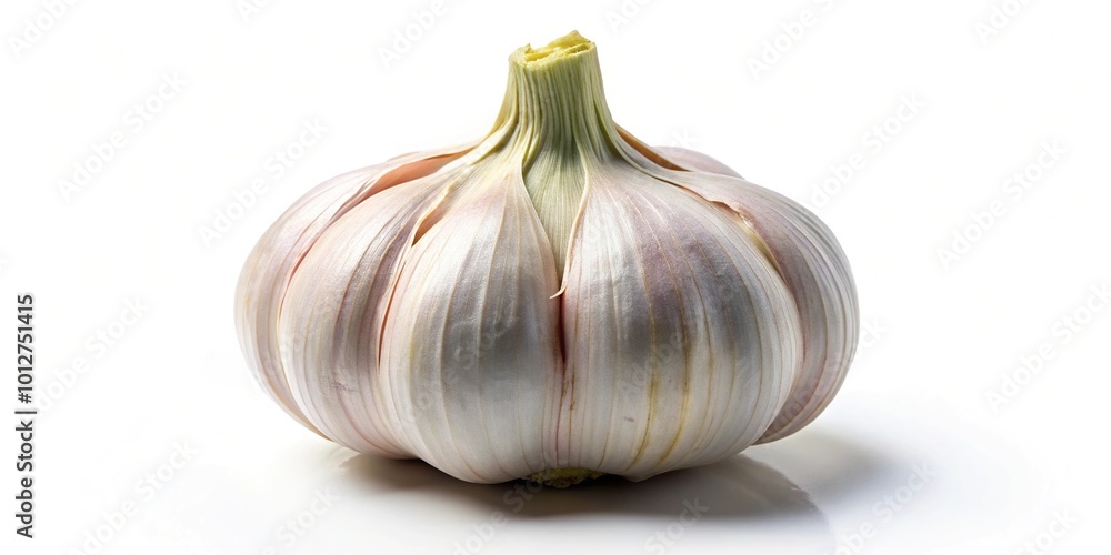 Obraz premium Fresh garlic isolated on white background