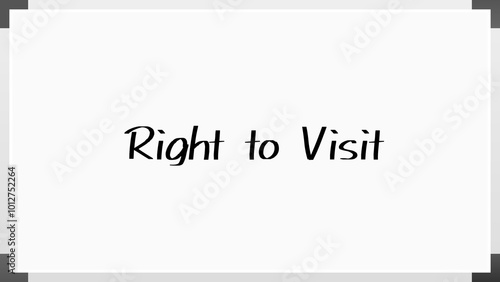 Right to Visit のホワイトボード風イラスト