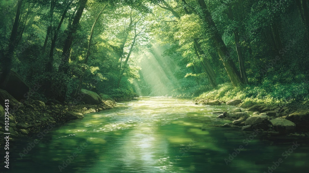 Serene Forest River Serene Forest River