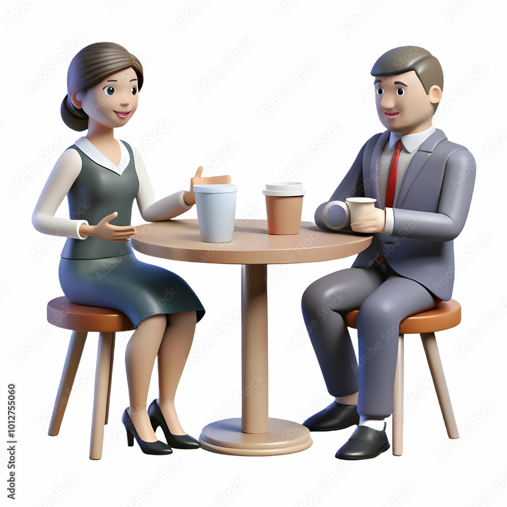 Businesswoman Engaged in Discount Strategies Discussion with Colleague at Caf? - Candid Photo Capturing Informal Business Talk on Marketing Tactics in Cozy Setting Businesswoman Engaged in Discount Strategies Discussion with Colleague at Caf? - Candid Photo Capturing Informal Business Talk on Marketing Tactics in Cozy Setting