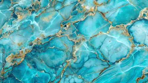 Turquoise blue abstracts marble texture background