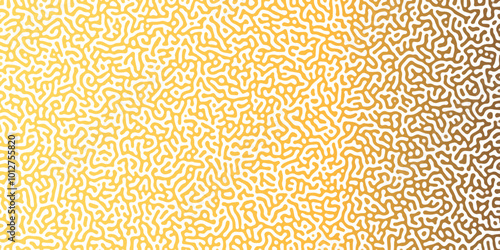 Abstract Reaction-diffusion or Turing pattern natural texture in coral beige gradient colour scheme. Linear design with biological shapes. Organic lines in memphis. abstract turing organic wallpaper.	