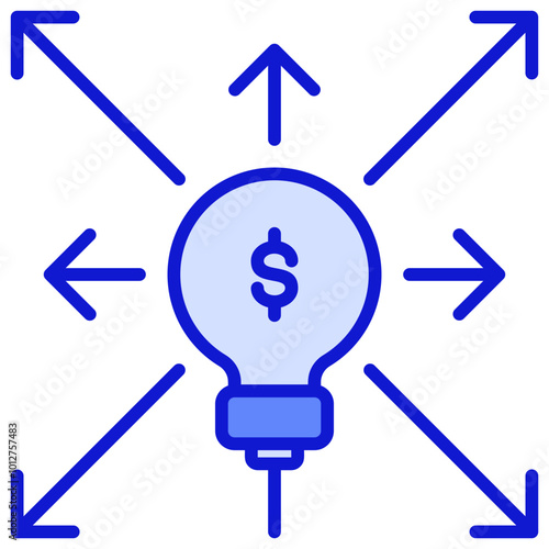 Diversify Blue Icon
