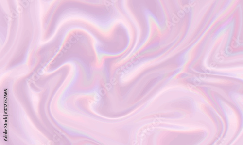 Rose gold silk texture background design with neon smooth waves.