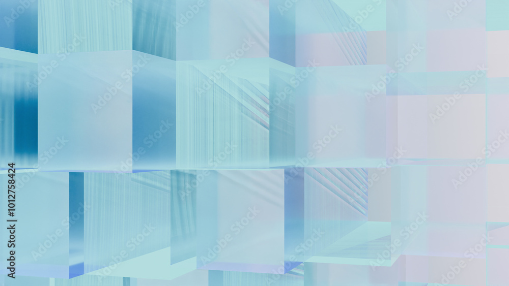 Fototapeta premium a blue and white abstract background with squares