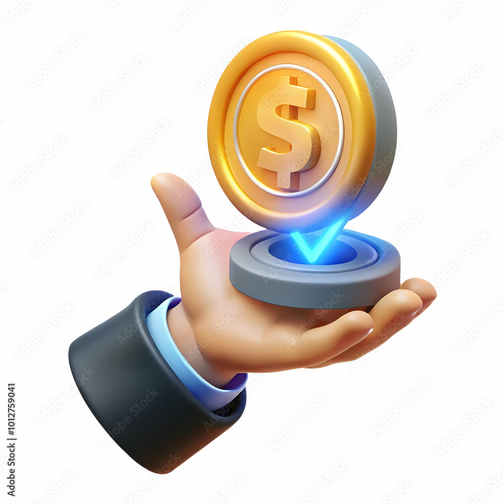 Close Up of a Businessman's Hand Tapping Glowing Currency Symbol on Holographic Device - Advanced Financial Technology with Bokeh Background and Copy Space for Advertising Close Up of a Businessman's Hand Tapping Glowing Currency Symbol on Holographic Device - Advanced Financial Technology with Bokeh Background and Copy Space for Advertising