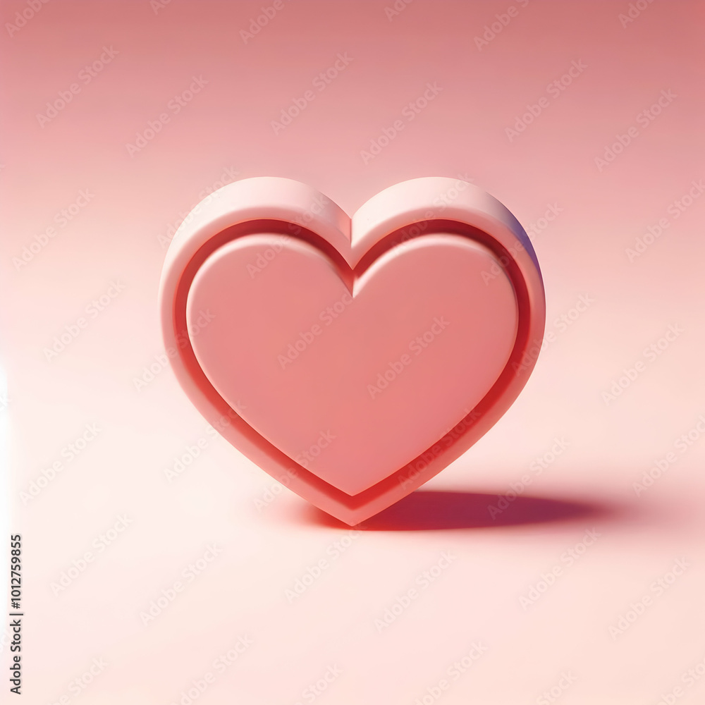 3D Soft Pink Background with Heart Icon - Compassion Message Space for Human Rights Day 3D Soft Pink Background with Heart Icon - Compassion Message Space for Human Rights Day