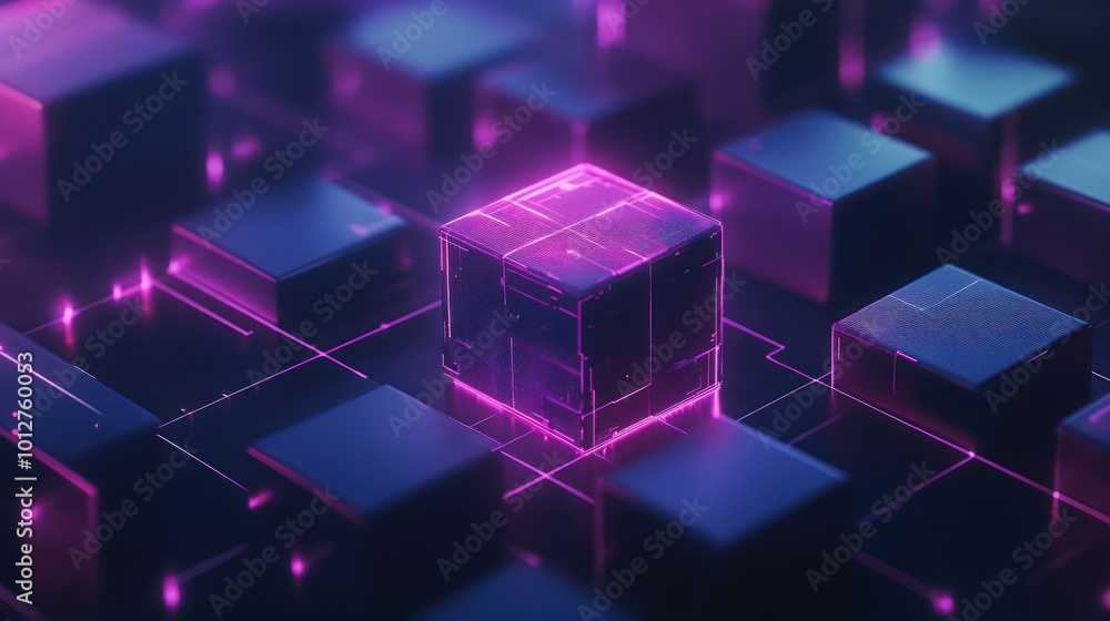 Abstract Digital Cube Abstract Digital Cube