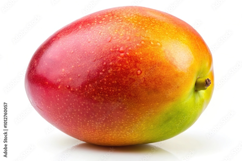 Fresh juicy mango isolated on white background Extreme Close-Up Fresh juicy mango isolated on white background Extreme Close-Up